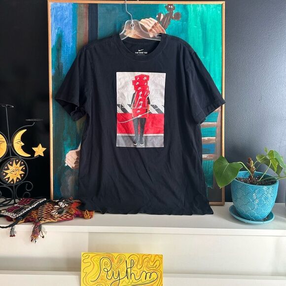 NIKE Pile of Boxes & Collector Holding Shoe Boxes Size L - Picture 2 of 16